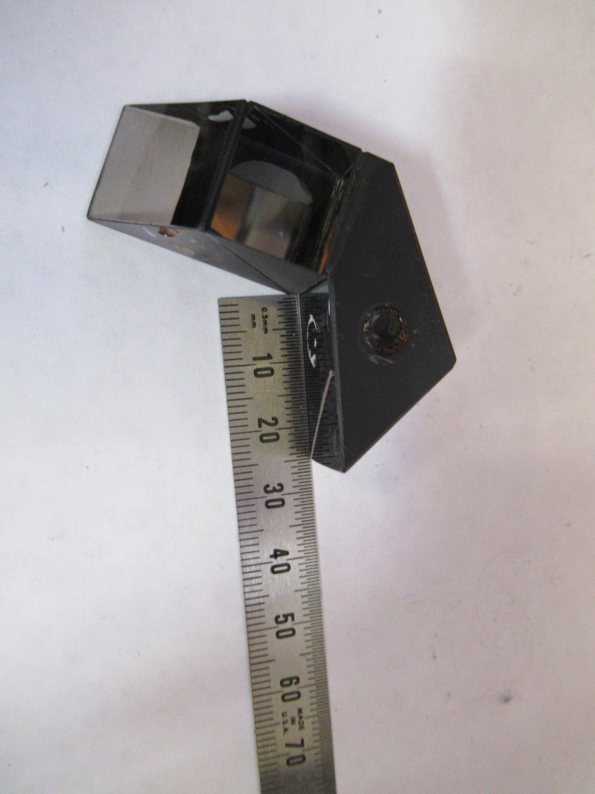 ANTIQUE BAUSCH LOMB PRISM HEAD OPTICS MICROSCOPE PART AS PICTURED 72-C-20