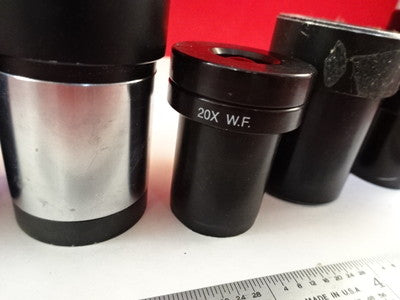 FOR PARTS MICROSCOPE PART LOT EYEPIECES OCULAR OPTICS AS IS BIN#T1-B-09