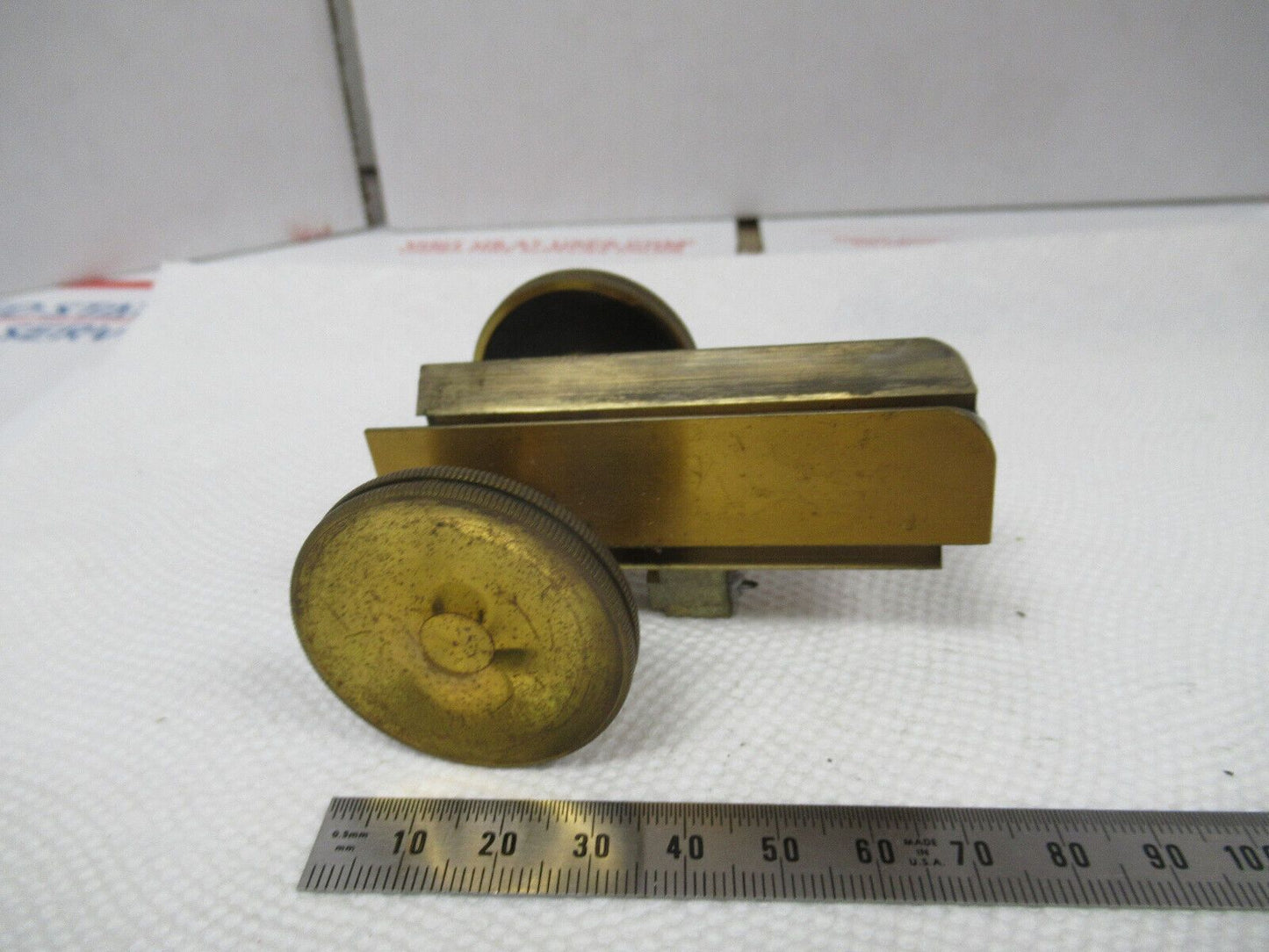 MIKROSKOPTEIL, ANTIKE BAUSCH LOMB-RAHMEN, GROSS EINSTELLBAR, WIE ABGEBILDET, BIN#W1-A-103