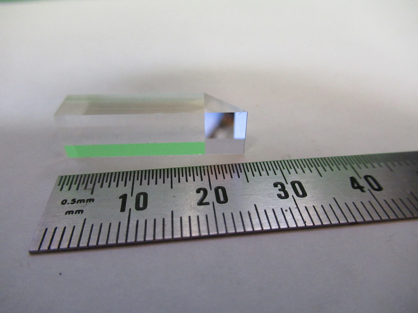 OPTICAL BK7 GLASS PRISM + MIRROR SURFACE LASER OPTICS AS PICTURED X7-A-14