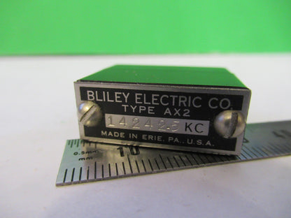 VINTAGE WWII BLILEY QUARTZ CRYSTAL AX2 14242.5 KC FREQUENCY RADIO AMATEUR S1-B30