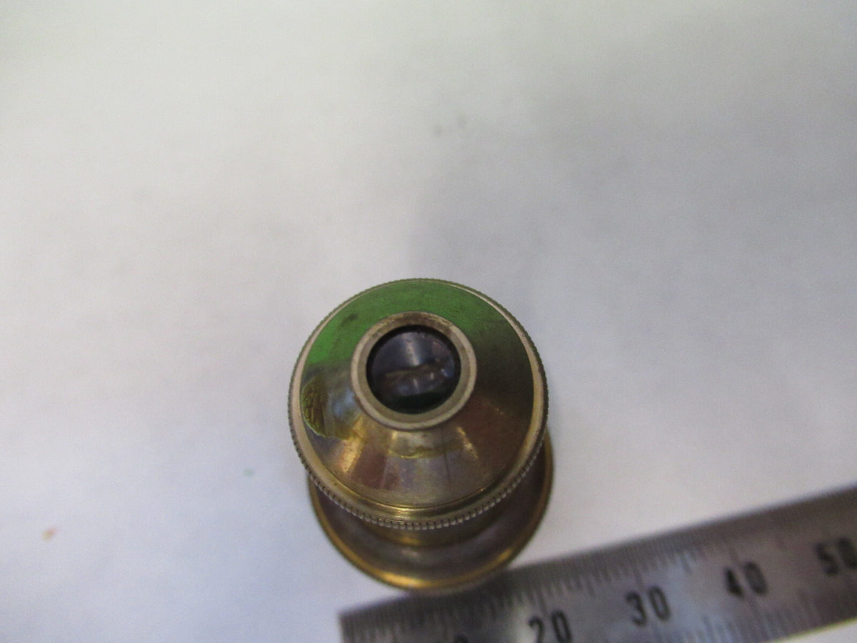 ANTIQUE BAUSCH LOMB BRASS OBJECTIVE 16mm MICROSCOPE PART AS PICTURED S1-B-21