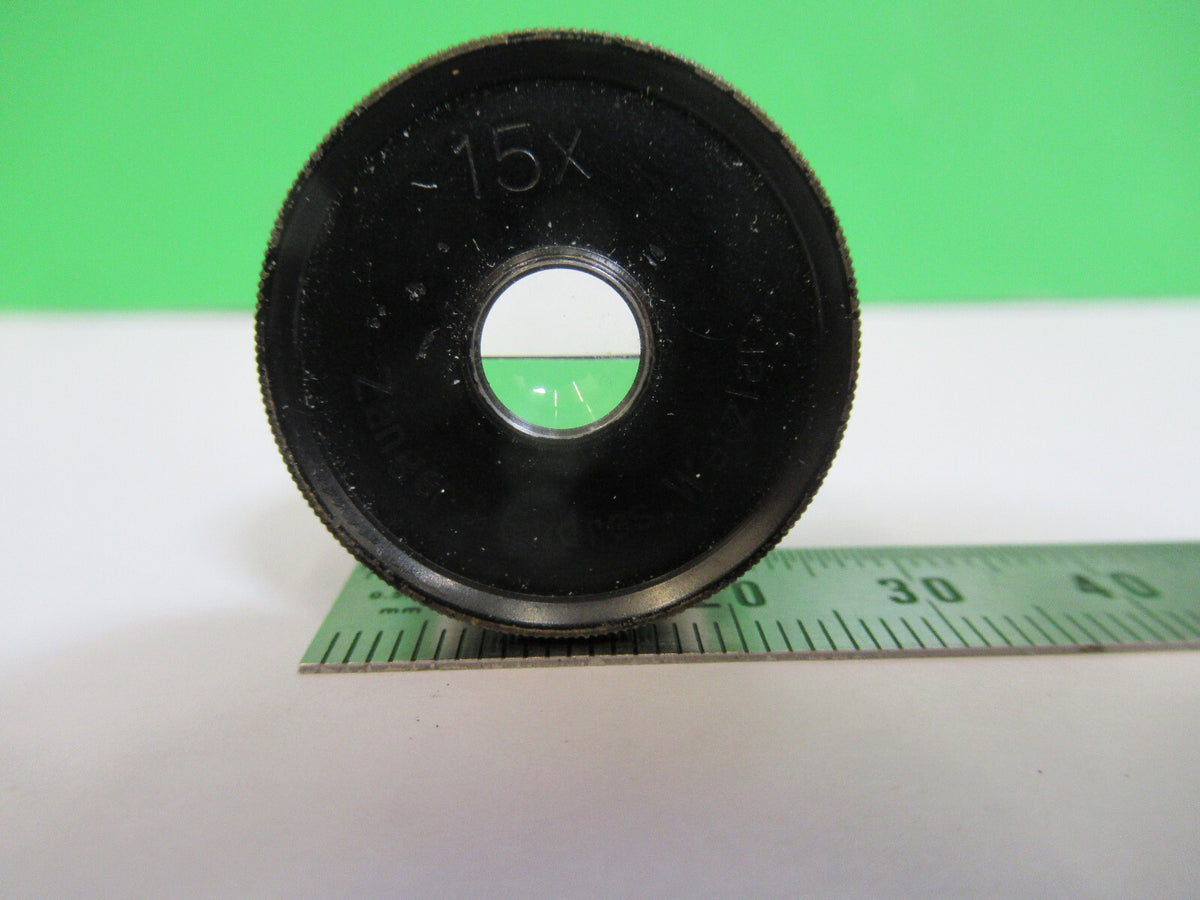 Antique Zanger & Endres Wetzlar 15X Eyepiece Microscope Part