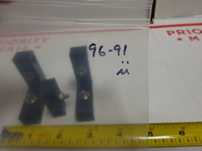 OPTICAL STOPPER ADJUSTMENT ALUMINUM BLOCKS FIXTURE OPTICS AS IS #96-91