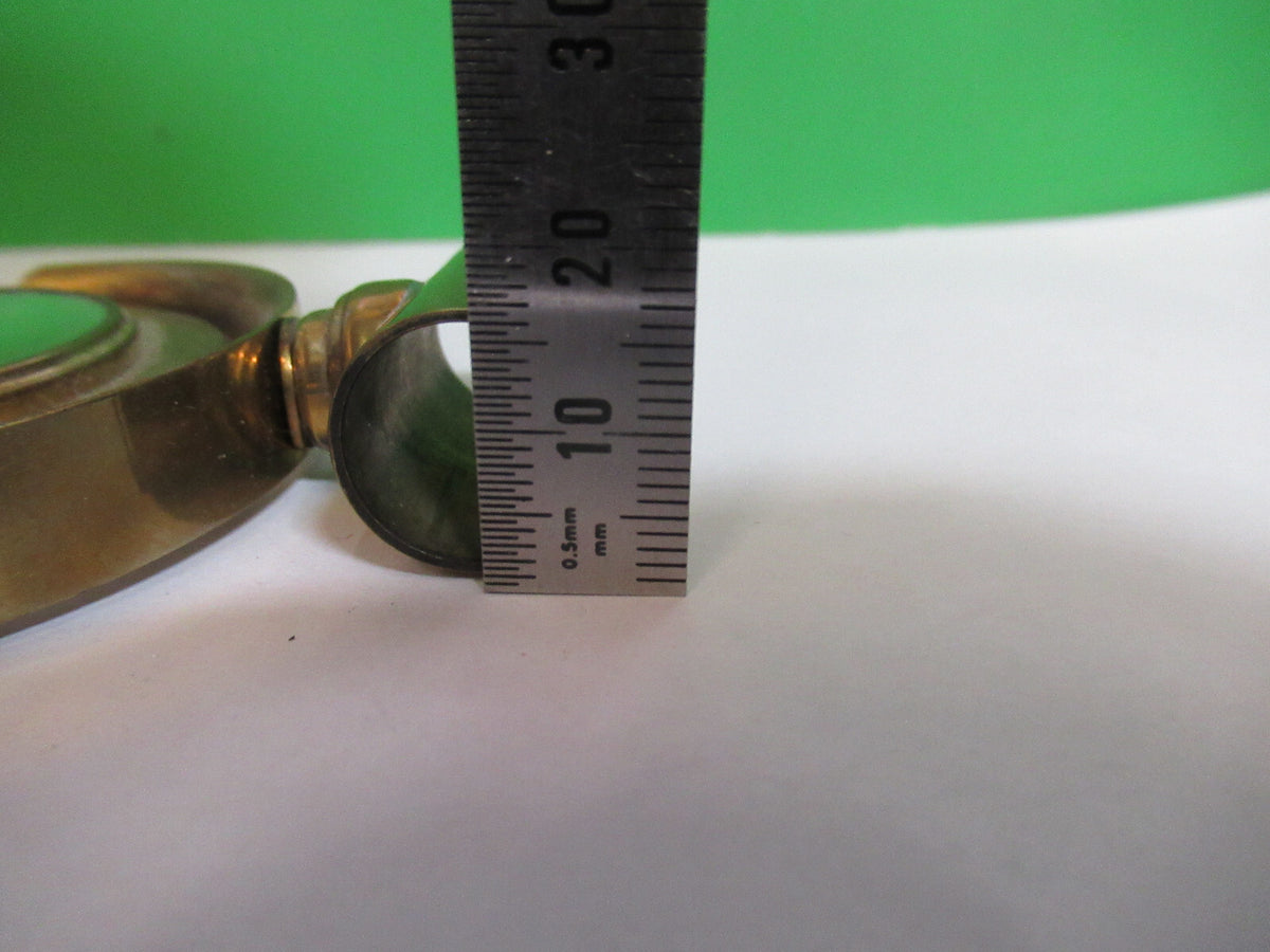 Antique Brass Mirror James Parkes England Microscope Part