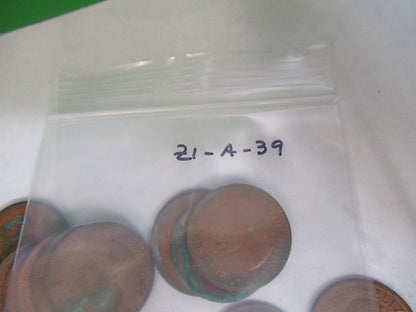 Large Collection Coins Assortment Copper Unknown