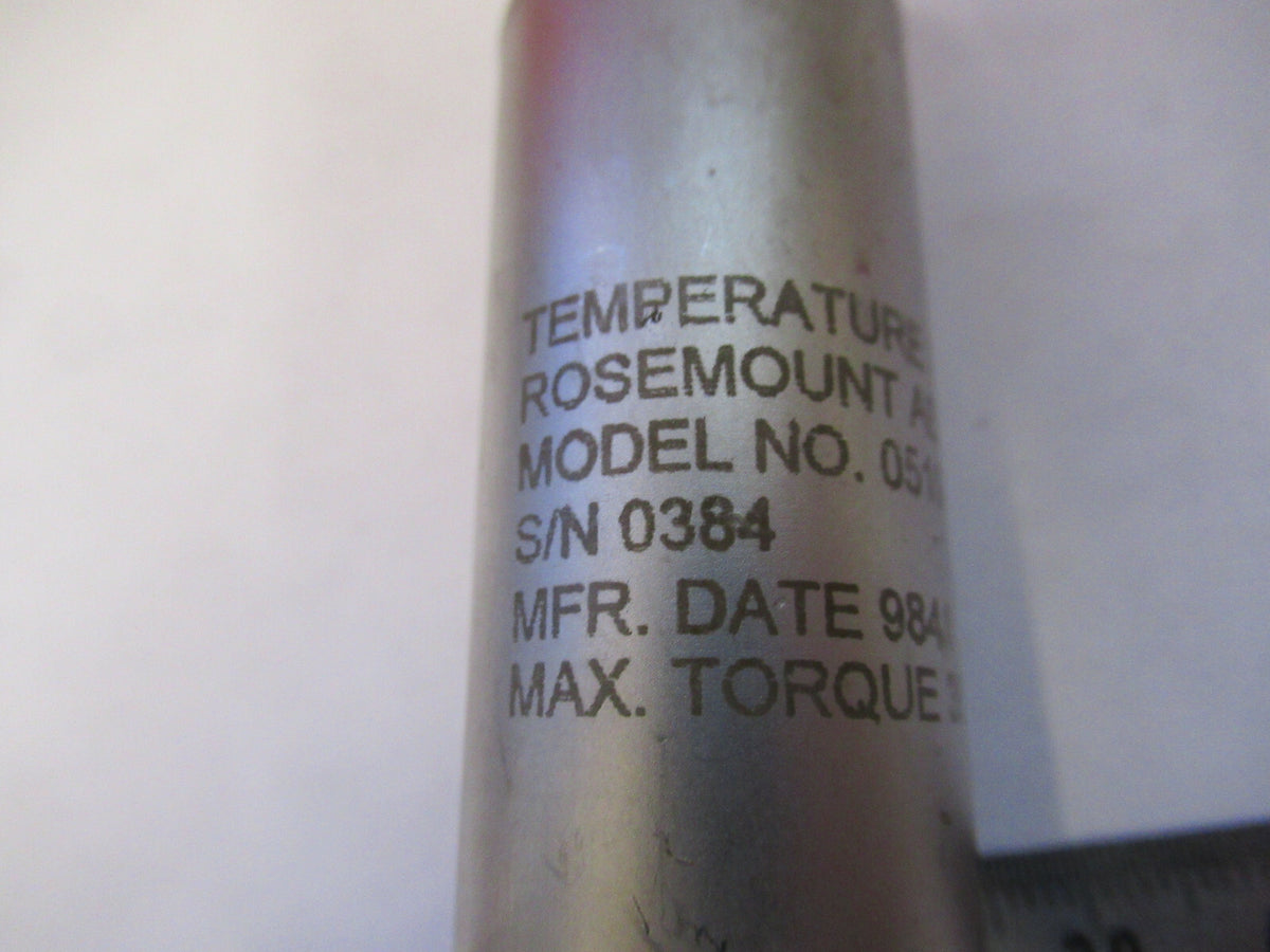 ROSEMOUNT AEROSPACE AIRCRAFT TEMPERATURE SENSOR 0510FR5 AS PICTURED &Q4-A-16