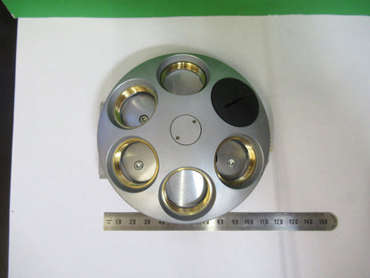 LEICA GERMANY SEXTUPLE NOSEPIECE MICROSCOPE PART AS PICTURED W5-B-124