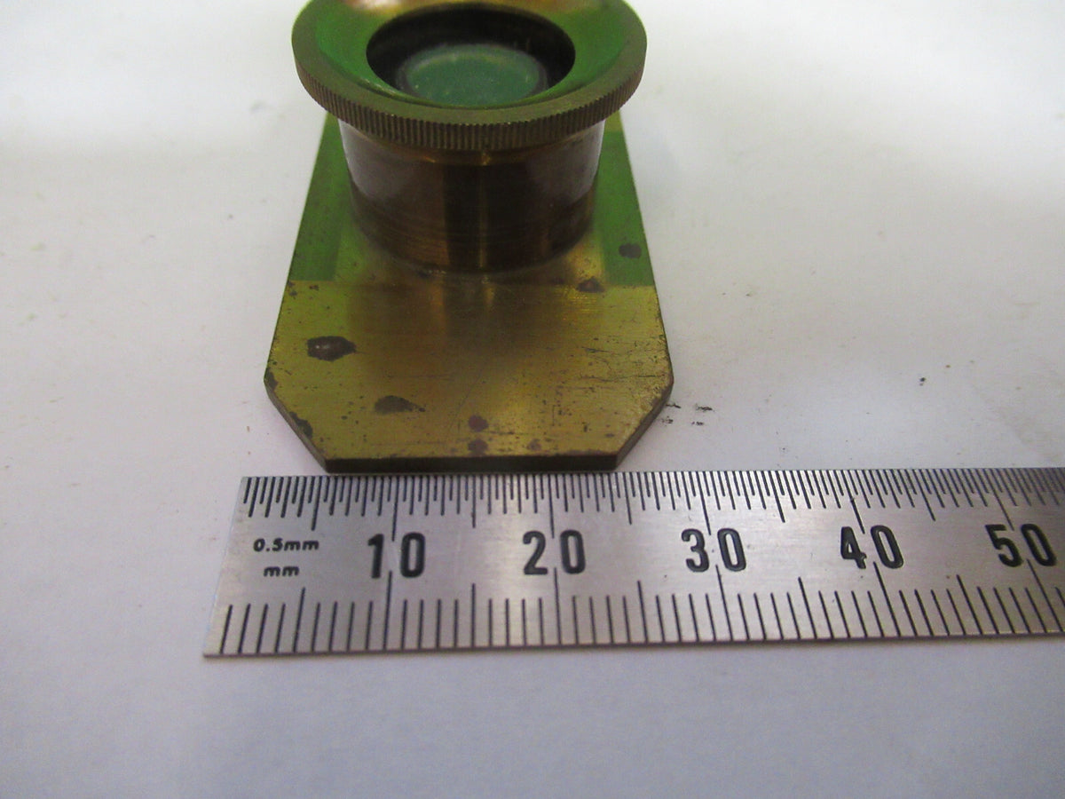 Antique Brass Compressor Stage France Microscope Part