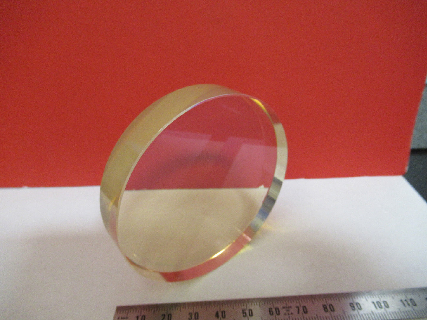 OPTICAL FLAT 3" ZERODUR 1/10 WAVE POLISHED LASER OPTICS  AS PICTURED T1-A-81