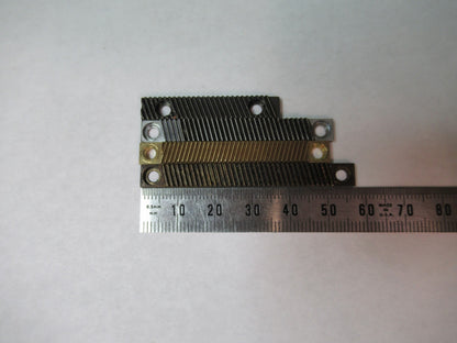 LOT 4 PIECES RACK GEAR BAUSCH LOMB AO SPENCER MICROSCOPE PART AS PICTURE U8-A-93