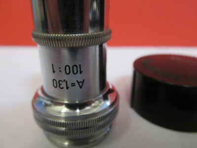 Antique Ernst Leitz "1/12" Objective 100X Microscope Part