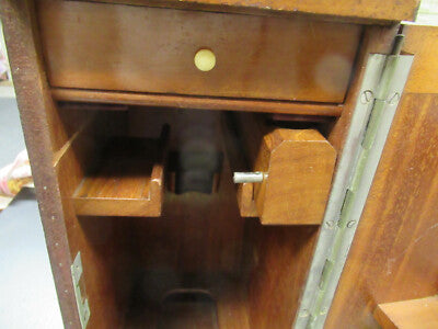 EMPTY SEIBERT GERMANY WOOD CABINET 1800's MICROSCOPE PART AS PICTURED #TB-5