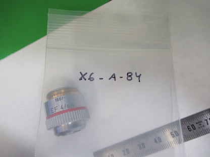 LEITZ GERMANY OBJECTIVE EF 4X /160 MICROSCOPE PART OPTICS AS PICTURED X6-A-84