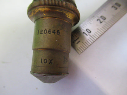 ANTIQUE BRASS SPENCER FOR PARTS OBJECTIVE MICROSCOPE PART AS PICTURED V1-A-25