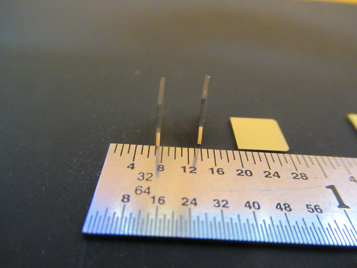Lot Quartz Y-cut Piezoelectric Blanks Gold Plated Ultrasonic Sensor