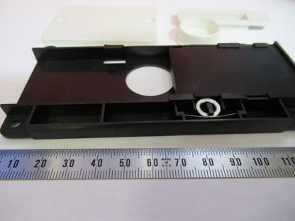 LEICA LEITZ GERMANY DMRB PLASTIC FIXTURES MICROSCOPE PART AS PICTURED T5-A-09