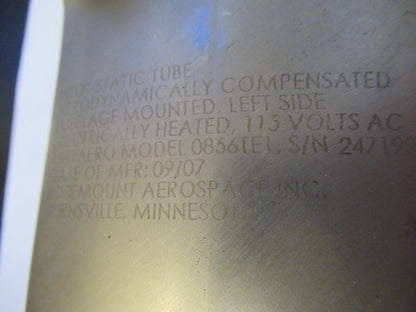 Aircraft Pitot Tube 0856TE1 Rosemount Aerospace Goodrich