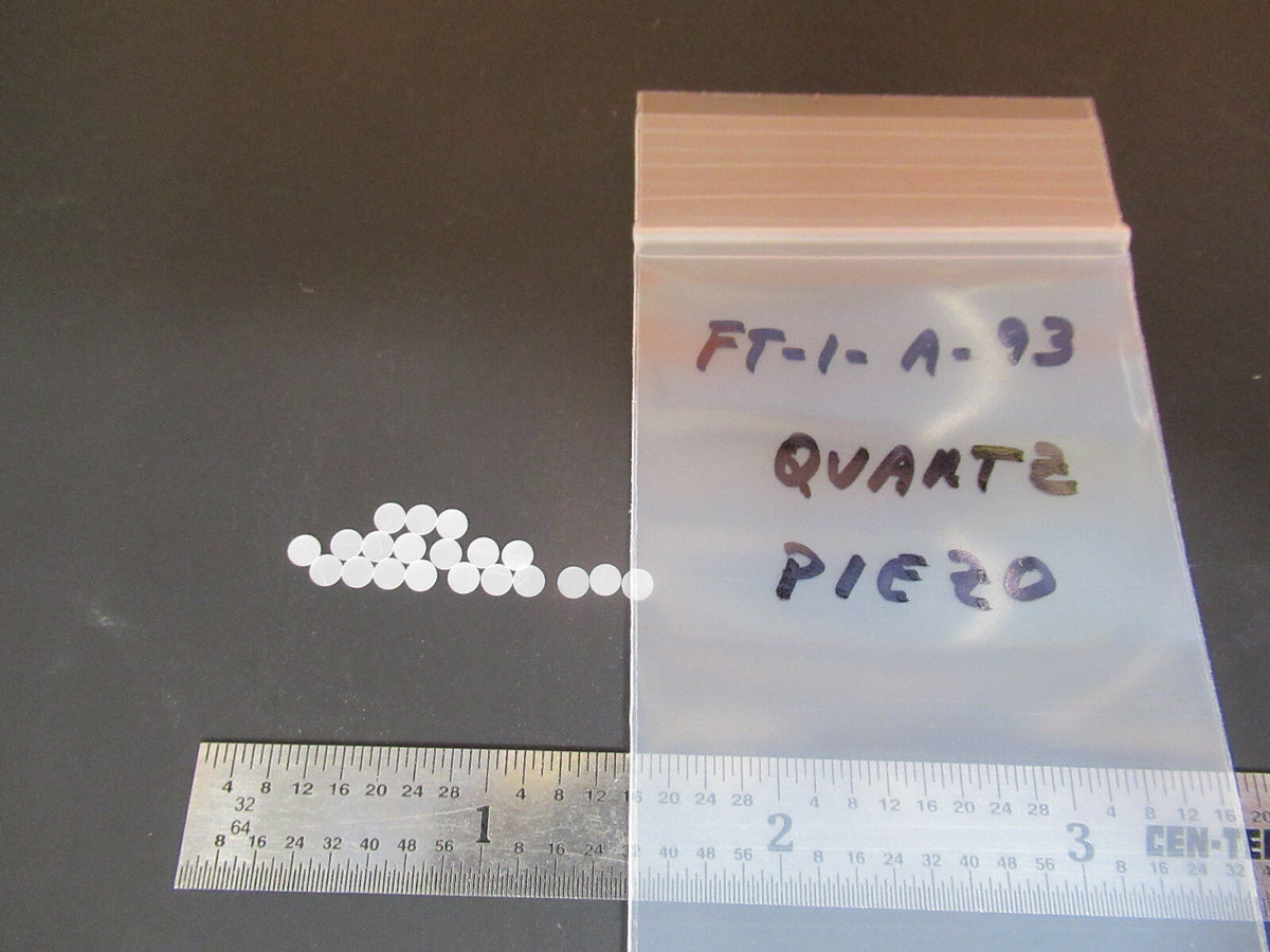 Lot Quartz X-cut Piezoelectric Blanks Unplated Ultrasonic Sensor