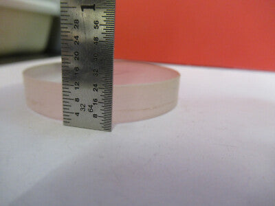 Optical Glass round flat block polished dull sides Optics