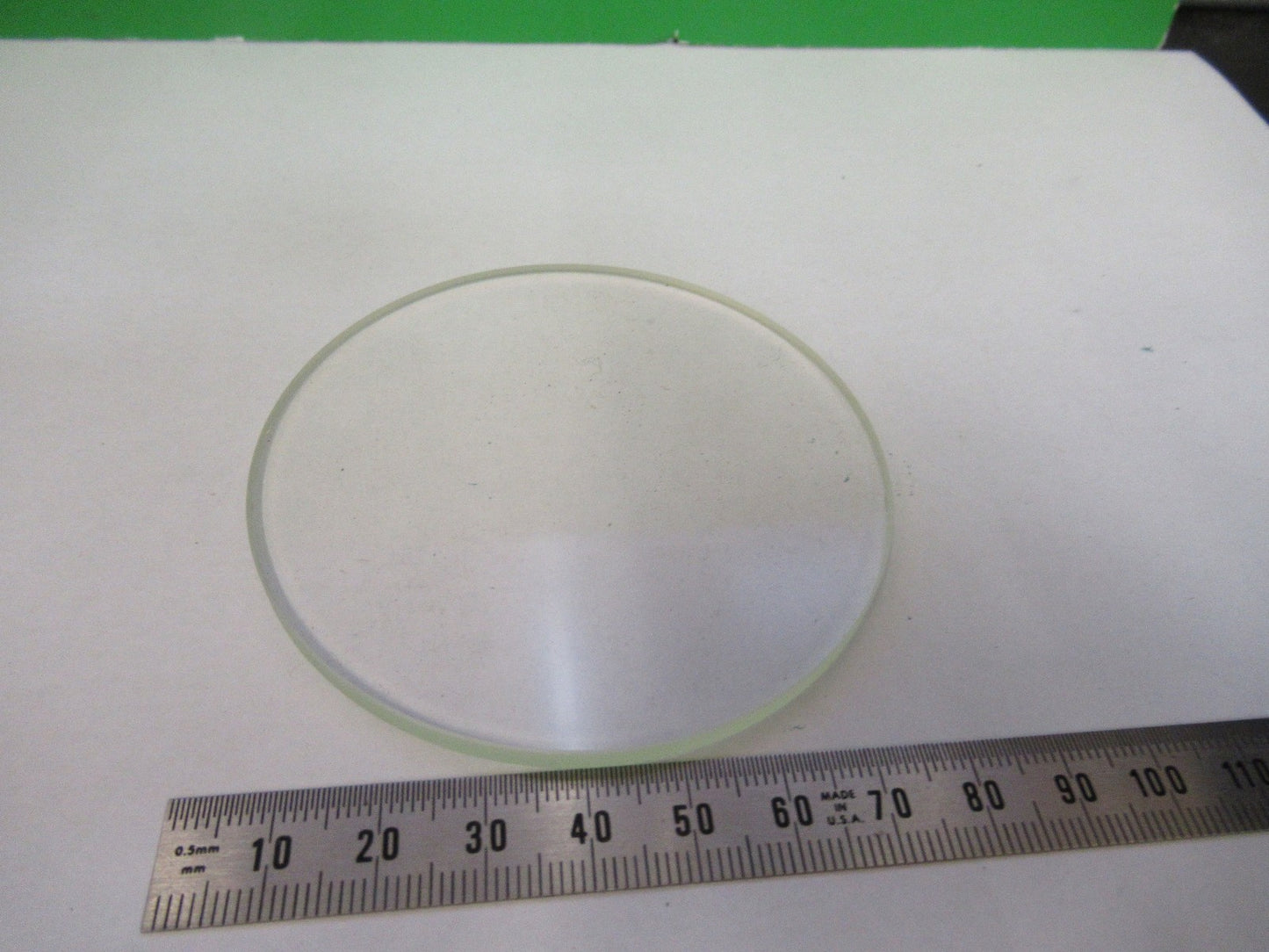 OPTICAL FLAT WINDOW BK7 THICK GLASS MIL SPEC OPTICS AS PICTURED V3-A-15