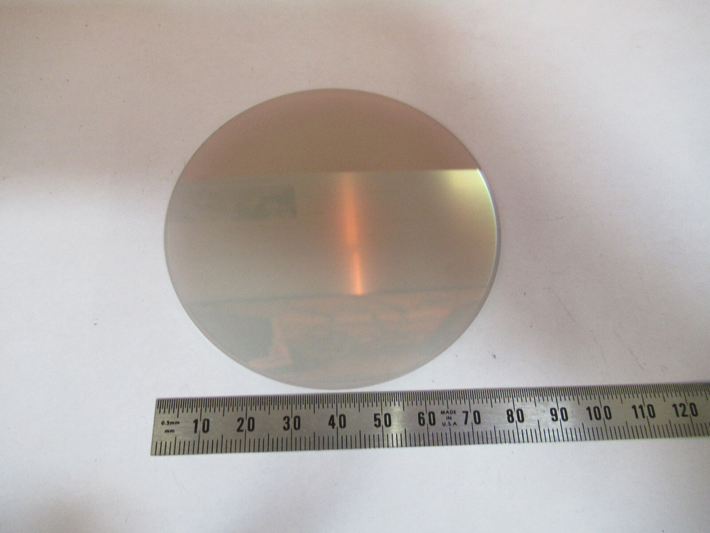 OPTICAL FLAT ROUND WEIRD GLASS TRANSLUCENT OPTICS S4-B-65