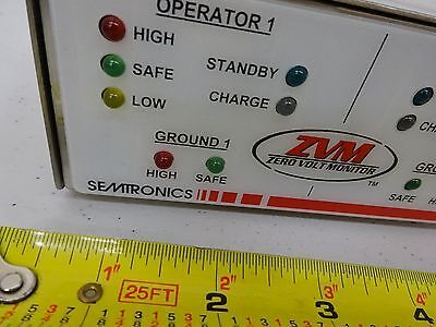 SCCN ANTI STATIC ESD MONITOR ZVM ZERO VOLT DUAL STATION AS PICTURED BIN#TC-2