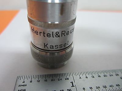 MIKROSKOPTEIL OBJEKTIV HERTEL KASSEL 45X OPTICS AS IS BIN#K9-46-D