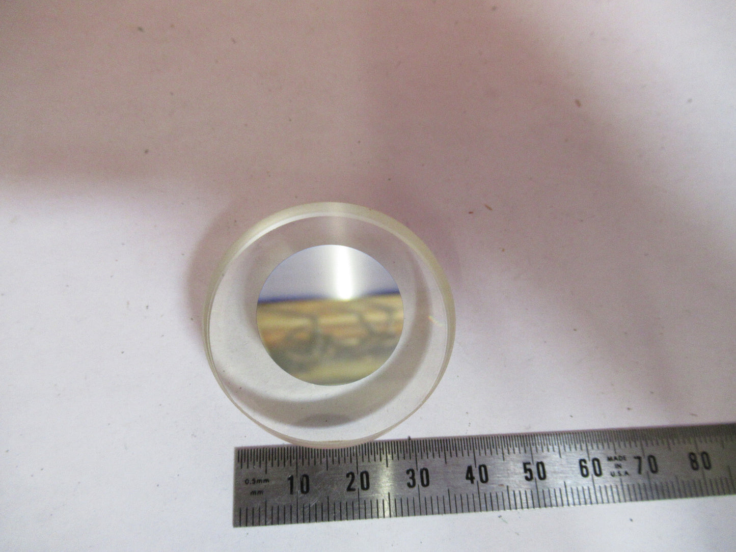 OPTICAL LENS DOUBLET PL-CX + COATED MIRROR OPTICS AS PICTURED  T9-A-65