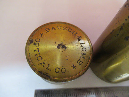 ANTIQUE BAUSCH LOMB USA EMPTY BRASS CAN MICROSCOPE PART AS PICTURED T9-A-11