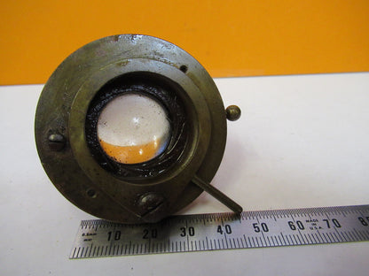 ANTIQUE REICHERT AUSTRIA CONDENSER + IRIS MICROSCOPE PART AS PICTURED Y4-A-114