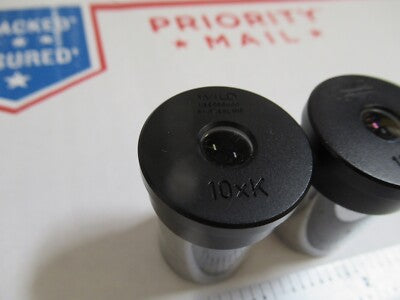 Wild Swiss Pair 10xK Eyepiece Ocular Microscope Part Optics AS Pic