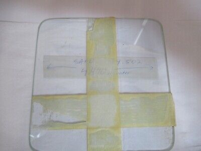 GLASS STAGE [dirty] LEITZ WETZLAR SPECIMEN MICROSCOPE PART AS PICTURED &A3-B-09