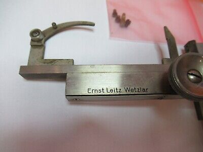 ANTIQUE LEITZ GERMANY CLIPS STAGE SPECIMEN MICROSCOPE PART AS PICTURED &W8-A-19