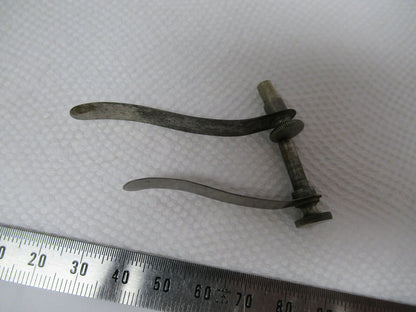 ANTIKES BAUSCH LOMB PAAR CLIPS MIKROSKOPTEIL WIE ABGEBILDET w1-a-65 