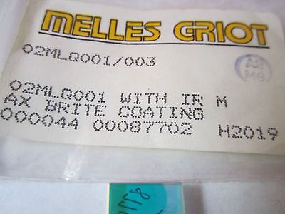 OPTICAL FILTER MELLES GRIOT COATED LASER OPTICS BIN#17