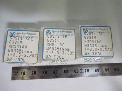 LOT OPTICAL SPECTRA PHYSICS  514nm LENS PHOTONICS OPTICS AS PICTURED T6-B-24