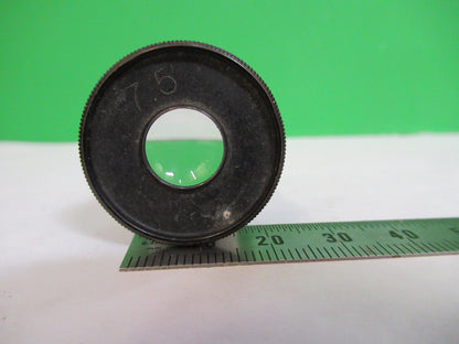 ANTIQUE BAUSCH LOMB 7.5X EYEPIECE OCULAR MICROSCOPE PART AS PICTURED S7-A-21