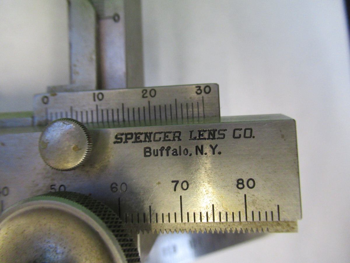 ANTIQUE SPENCER STAGE CLIPS XY BRASS MICROSCOPE PART AS PICTURED S1-B-06