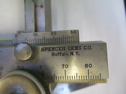 ANTIQUE SPENCER STAGE CLIPS XY BRASS MICROSCOPE PART AS PICTURED S1-B-06