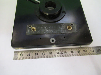 UNITRON JAPAN STAGE TABLE WITH IRIS MICROSCOPE PART AS PICTURED X2-A-72
