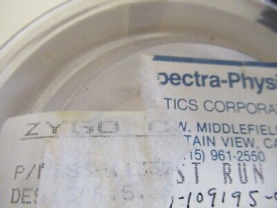 OPTICAL FLAT COATED 3" DIAMETER ZERODUR LASER OPTICS AS PICTURED &16-A-09