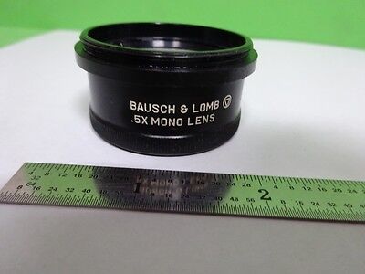 MICROSCOPE PART STEREO SCOPE 0.5X BAUSCH LOMB LENS OPTICS  AS IS BIN#72-24