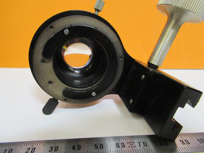 BAUSCH LOMB CONDENSER + IRIS + HOLDER MICROSCOPE PART AS PICTURED Y2-A-26