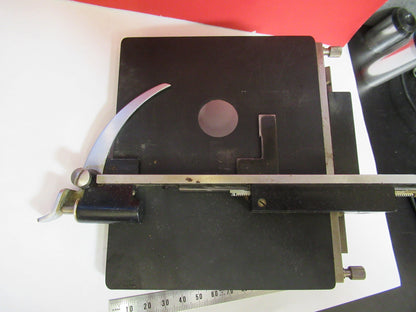 BAUSCH LOMB XY STAGE TABLE CLIPS OPTICS MICROSCOPE PART AS PICTURED T9-A-35
