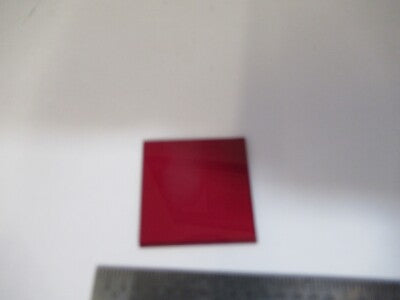 OPTICAL RED SCHOTT ROUND FILTER OPTICS AS PIC &A7-A-55