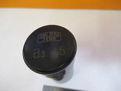 ANTIQUE BRASS EMPTY OBJECTIVE CAN ZEISS A3 MICROSCOPE PART AS PICTURED &7B-B-35