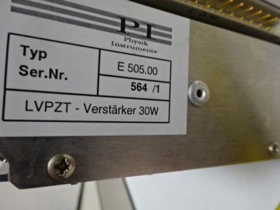 PI PHYSIK INSTRUMENTE GERMANY LVPZT AMPLIFIER E-505 NANO POSITIONING DRIVER #A