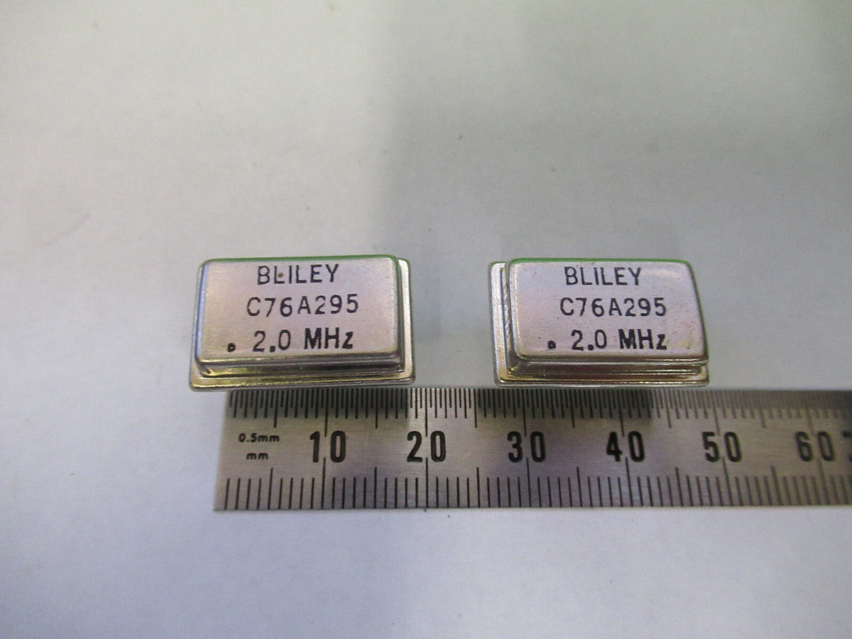 Lot 2 Ea Bliley Electric Co. Quartz Oscillator Frequency 2.000 MHz