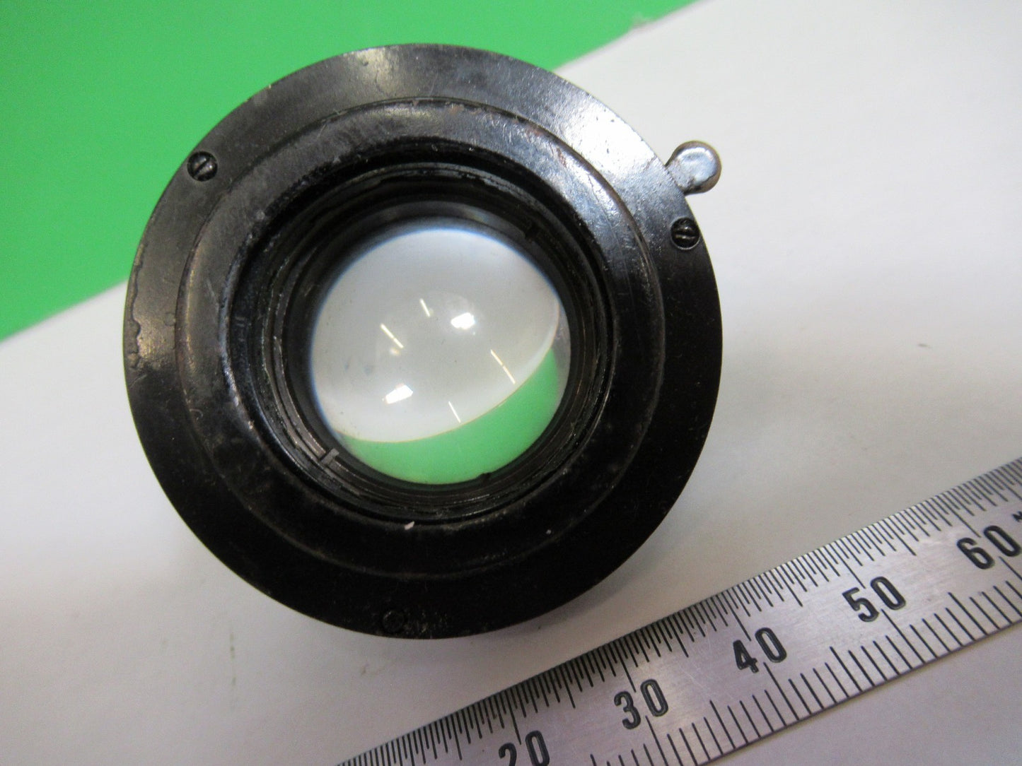 ANTIQUE AO SPENCER CONDENSER + IRIS OPTICS MICROSCOPE PART AS PICTURED T6-A-44